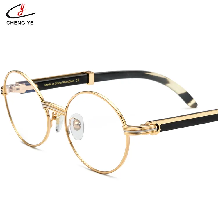 الجاموس القرن نظارات الراقية القرن نظارة بإطار معدني إطارات الفاخرة النظارات البصرية