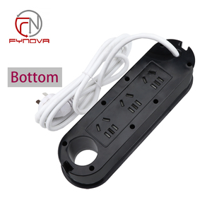 Enchufe eléctrico extraíble para mesa de conferencias con 2 puertos USB, enchufe de extensión con abrazadera para escritorio de oficina, 2 salidas de CA