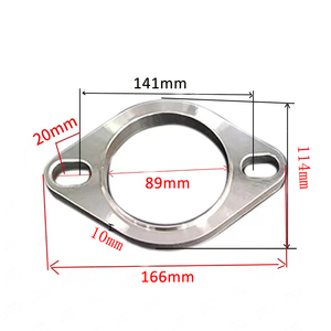 China Factory Motorcycle Car Exhaust Down Pipe Formed Flange <strong>Header</strong> for Catalytic Converter - Product Image 1