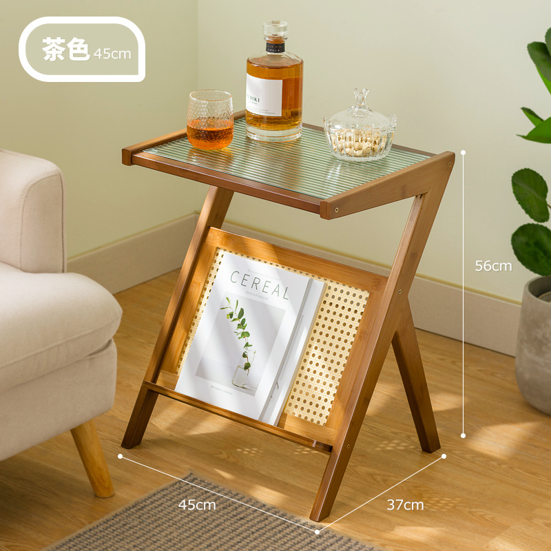 Coffee table, brown color, 45cm