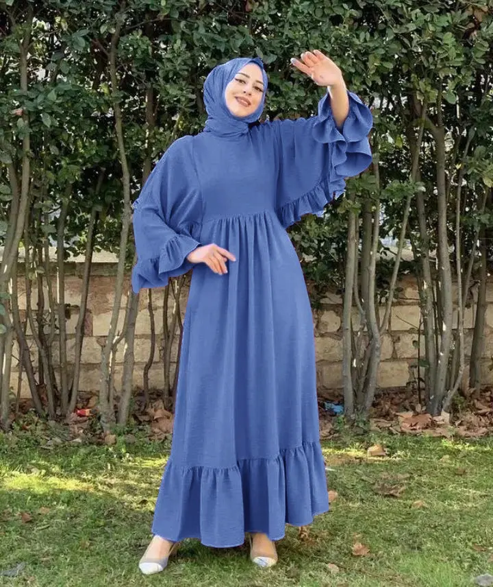 アバヤスドバイ服2023トルコカフタンイスラム服アバヤ女性イスラム教徒のドレス