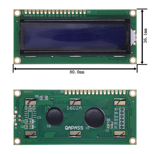 1602 16x2 HD44780 für Arduino Character 5V LCD Blue Screen 1602A IIC/I2C Serielles PCF8574-Schnittstellenadapterplattenmodul DIY KIT
