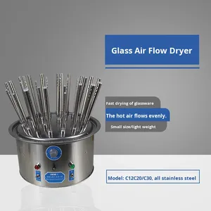 Paslanmaz çelik hızlı tüp kurutma için c-tipi elektrikli ısıtma pompası çok delikli cam enstrüman hava akımı kurutma - Product Image 4