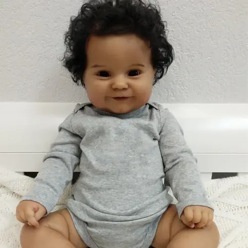 Reborn Baby Dolls 20 pouces réaliste noir Reborn bébé poupée Maddie fille doux tissu corps réaliste afro-américain nouveau-né bébé