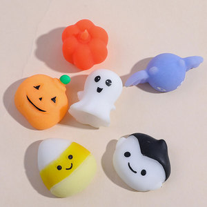 Kawaii Pop Mini Fidget stres giderici oyuncaklar Unisex plastik Mochi Squishy cadılar bayramı partisi çocuklar ve yetişkinler için iyilik ve hediyeler