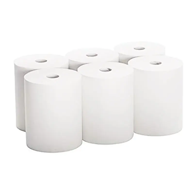 Rollo de toalla de papel impreso personalizado pulpa mixta/madera virgen/reciclado 1/2 capa al por mayor