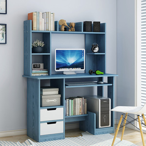 Escritorio de lujo para ordenador del hogar, mueble de dormitorio, mesa de estudio con estantería, diseño de mesa de oficina ejecutiva moderna (nuevo) - Product Image 4