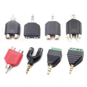 <strong>RCA</strong> Connector 3.5mm Spliter Plug to <strong>2</strong> <strong>RCA</strong> Jack Male to Female 3.5 to AV Audio <strong>2</strong> in <strong>1</strong> Stereo Headset Dual Headphone Audio Adapter - Product Image 1