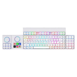 Teclado mecánico de modularidad de aluminio más nuevo con perilla y teclado inalámbrico programable de pantalla para computadora portátil Oficina
