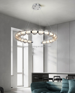 Özel Modern LED avize asma tavan ışığı cam lamba ev veya otel dekor için orta boyutlarda mevcuttur - Product Image 1