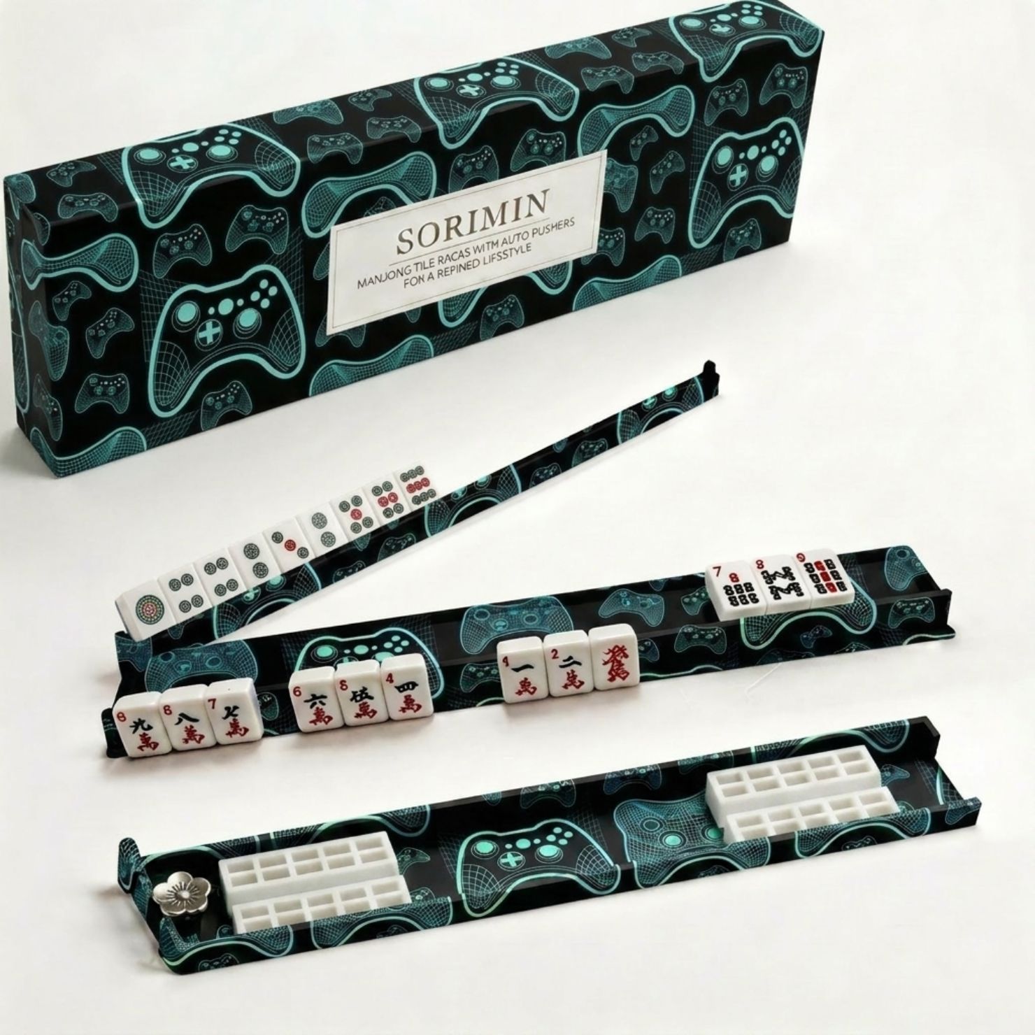 Ensemble de supports de mahjong AC noirs