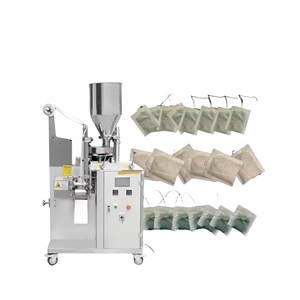 TES vollautomatische schwarze Teebeutel vertikale Verpackungsmaschine <span class=keywords><strong>String</strong></span> Teebeutel innen- und außen Teebeutel Verpackungsmaschine