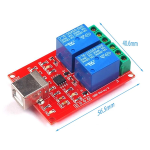 USBリレーモジュール2チャンネル5V PCインテリジェントドライブ制御ボードスイッチフリードライブUSBコンピュータ制御リレーモジュール - Product Image 6