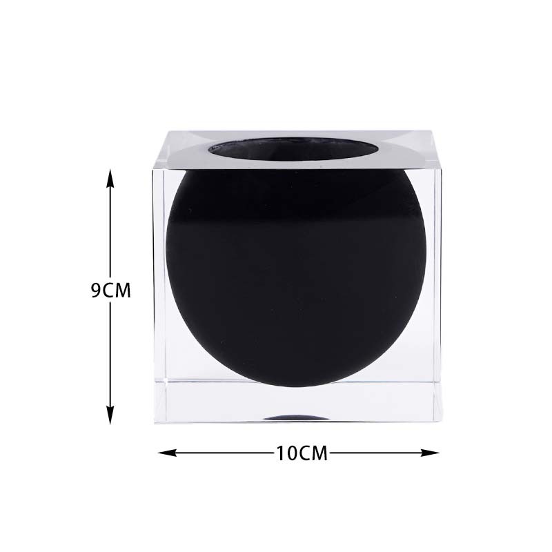 Bouteille sphérique noire 10*10*9cm