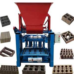 Máquina de ladrillos de elevación semiautomática Cemento con máquina de ladrillos de arena Puede agregar tolva Máquina de ladrillos de fácil funcionamiento - Product Image 1