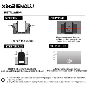 Smart Single Touch <strong>12V</strong> 5A <strong>60W</strong> <strong>Led</strong> On/Off Makeup Mirror Dimmer Lighted Sensor Touch Switch for Mirror Bathroom - Product Image 5