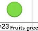 23 Fruits green