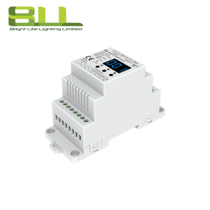 D4 RDM DMX 4通道解码器DMX512发光二极管灯控制器数字，用于RGB RGBW发光二极管条形灯