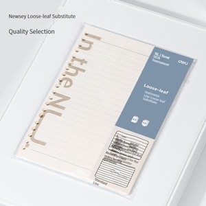 Deli Ns310 Grid <strong>Notebook</strong> Minimalist Ins-style Literary Delicate <strong>Index</strong> Soft Light Extravagance College Student Homework Book - Product Image 5