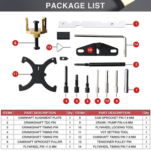 Camshaft Locking Alignment Other Vehicle Repair Engine Timing <strong>Tool</strong> for Ford <strong>Mazda</strong> 16V 1.4 1.6 1.8 2.0 - Product Image 3