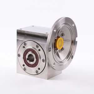 迷你减速器齿轮箱NEMA 34减速50 1蜗轮齿轮箱，带方形法兰 - Product Image 1
