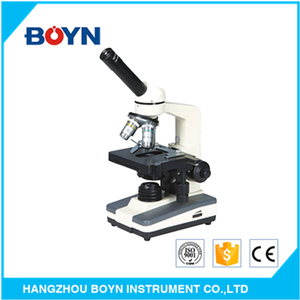 Laboratorio de enseñanza biológica de alta precisión, etapa plana con clips deslizantes, microscopio monocular con iluminación LED, de alta precisión, con clips deslizantes, 1, 1, 2, 1, 2