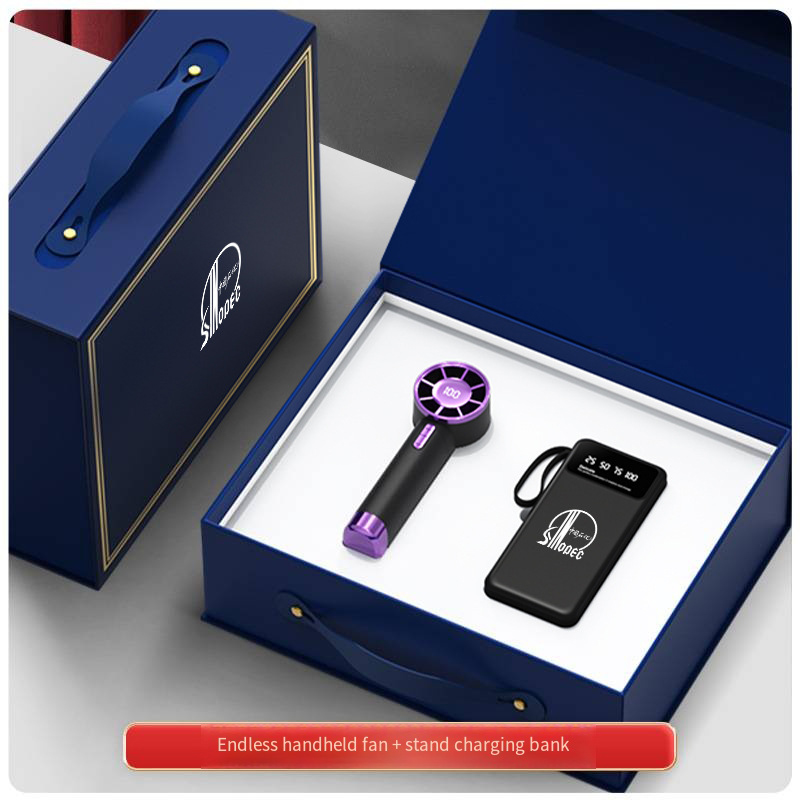 Fan+Power bank-Blue