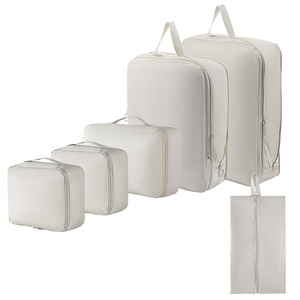 Bolsa organizadora de almacenamiento de viaje Almacenamiento de ropa comprimida de algodón para chaqueta de plumón Maleta Ropa y zapatos para viajes