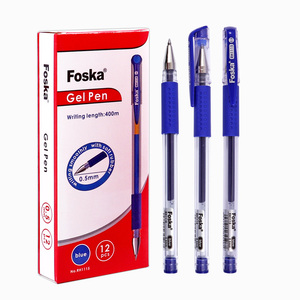 Foska无毒无酸高级橡胶握把0.5毫米中性笔，用于书写日记笔记下划线素描 - Product Image 1