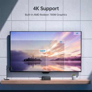 Factory Direct AMD Ryzen 9 7940HS Mini PC 8-Core Boost 5.2GHz 16GB DDR5 WIFI Windows 10 <strong>Linux</strong> US Mini Desktop Gaming <strong>Computer</strong> - Product Image 5