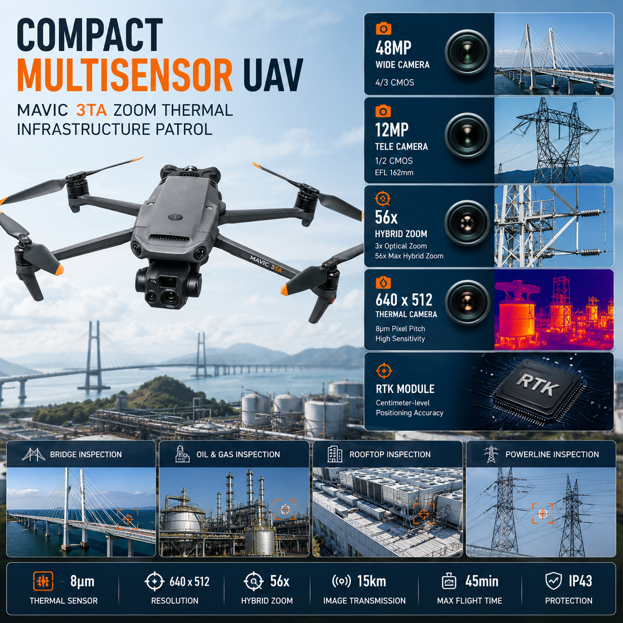 Mavic 3TA - Drone multisens compact