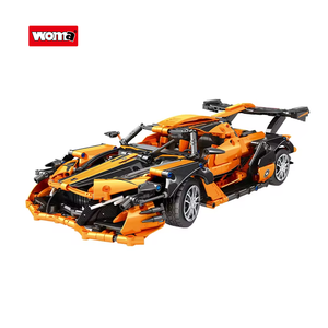 WOMA oyuncaklar C0922 öğrenci çocuk entelektüel eğitim yetişkin kök birleştirin RC araba modeli yapı taşı tuğla spor araba - Product Image 1