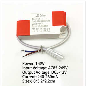 Driver a corrente costante a LED 85-265V 1-3W 4-7W 8-24W 24-36W di uscita 300mA trasformatori esterni per Downlight a led - Product Image 3