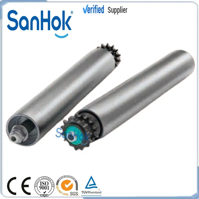 Customized Polishing Stainless Steel Accumulation Double Sprocket Roller For Logistics Transportation
