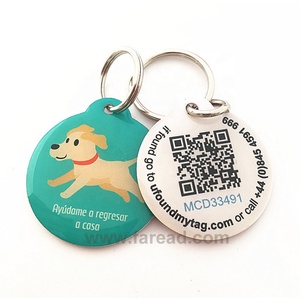 Customized Barcode, QR <strong>Code</strong>,website Laser Names Round Bone square Epoxy Dog Animal Pet Id Collar Tag NFC hang Tag RFID Chip - Product Image 1