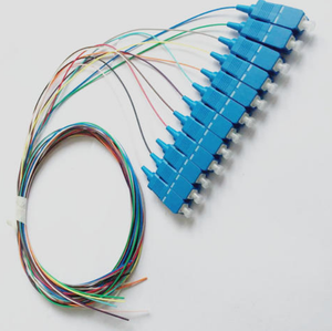 Coleta de fibra óptica FTTH con conectores APC UPC 0,9mm SM MM SC FC LC ST Compatible para redes 4G 3G TCP