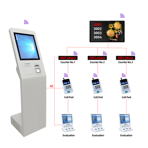 Chiosco del sistema di accodamento automatico dell'ospedale, macchina dell'erogatore del biglietto del touch screen con il display a LED, sistema di gestione della coda - Product Image 1