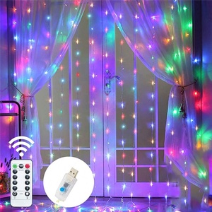 Hot Sale Colorful Room Decorative <strong>String</strong> <strong>Lights</strong> 8 Modes Timing <strong>Remote</strong> Control LED Curtain <strong>Light</strong> - Product Image 3