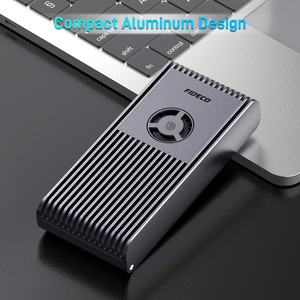 FIDECO Usb4.0 casing Ssd 40gbps M2 alat desain Sandwich Aloi aluminium Tipe c gratis penutup Nvme - Product Image 4