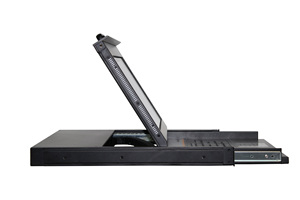 Monitor de consola KVM VGA de 15 pulgadas, conmutador KVM LCD USB de montaje en rack 1U de 8 puertos en stock
