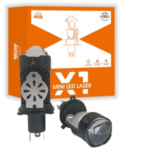 เลนส์โปรเจคเตอร์ LED H4ไฟหน้า LED แบบสว่างมาก X1 55W พร้อมระบบแสงเลเซอร์อัตโนมัติ - Product Image 1