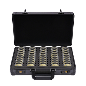 硬币板铝制硬币手提箱可上锁收集箱 - Product Image 1