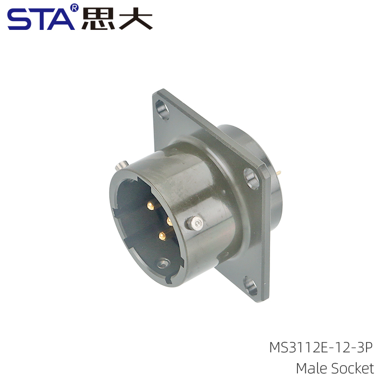 MS3112E-12-3P Male Socket