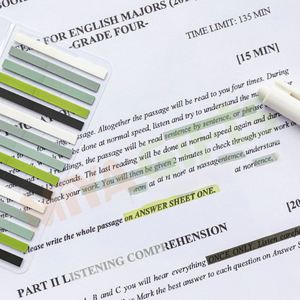 定制薄短索引透明清晰便签点荧光笔书签页标记透明记事本纸板 - Product Image 5