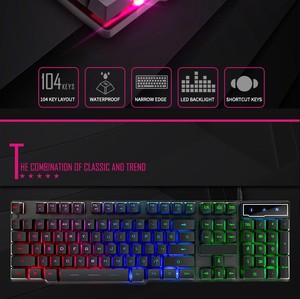 Teclado de ordenador de colores RGB, novedad de 2020, Teclado mecánico para juegos