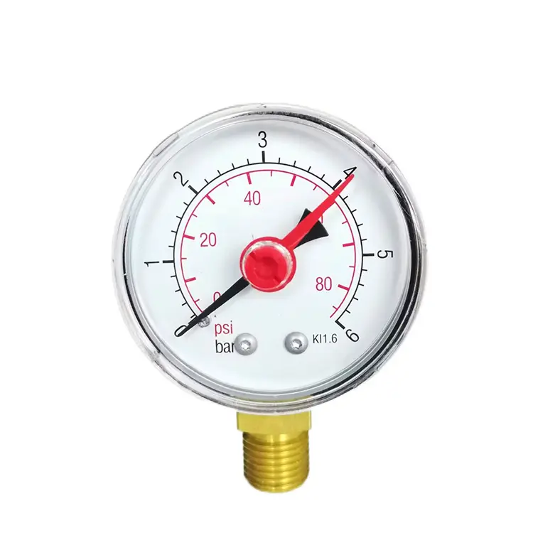 0 ~ 6 bar/0 ~ 85 PSI Mini caldera de vapor industrial manómetro de agua medidor de presión