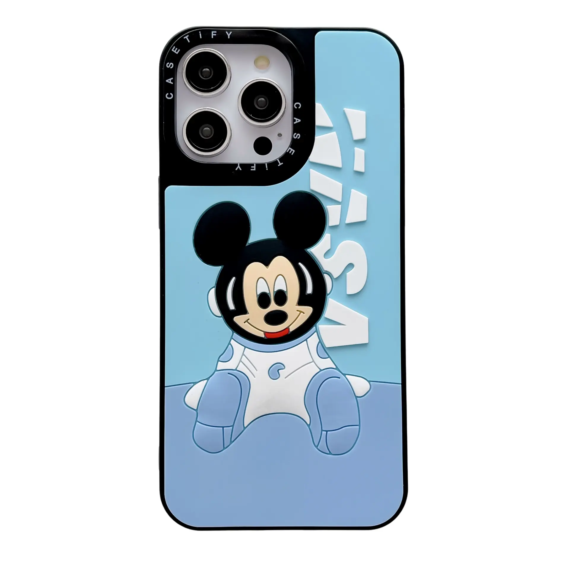 Funda de teléfono de TPU suave protectora de moda Mickey Mouse Minnie para iPhone Pro Max funda negra
