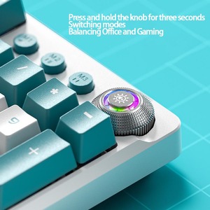 Teclado mecánico para Tarantula F2088Pro, teclado para juegos de colores coordinados de alto valor con perillas magnéticas de modo dual - Product Image 6