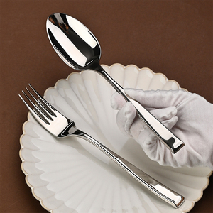 Sang trọng thép không gỉ <span class=keywords><strong>Flatware</strong></span> Set bạc với gương đánh bóng độc đáo dao muỗng nĩa cho đám cưới bên thực phẩm & trà - Product Image 2