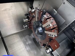 Tipo de torreta DAS con máquina de torno CNC de eje Y Función de torneado y fresado Sistema Syntec con 15 estaciones de herramientas - Product Image 3